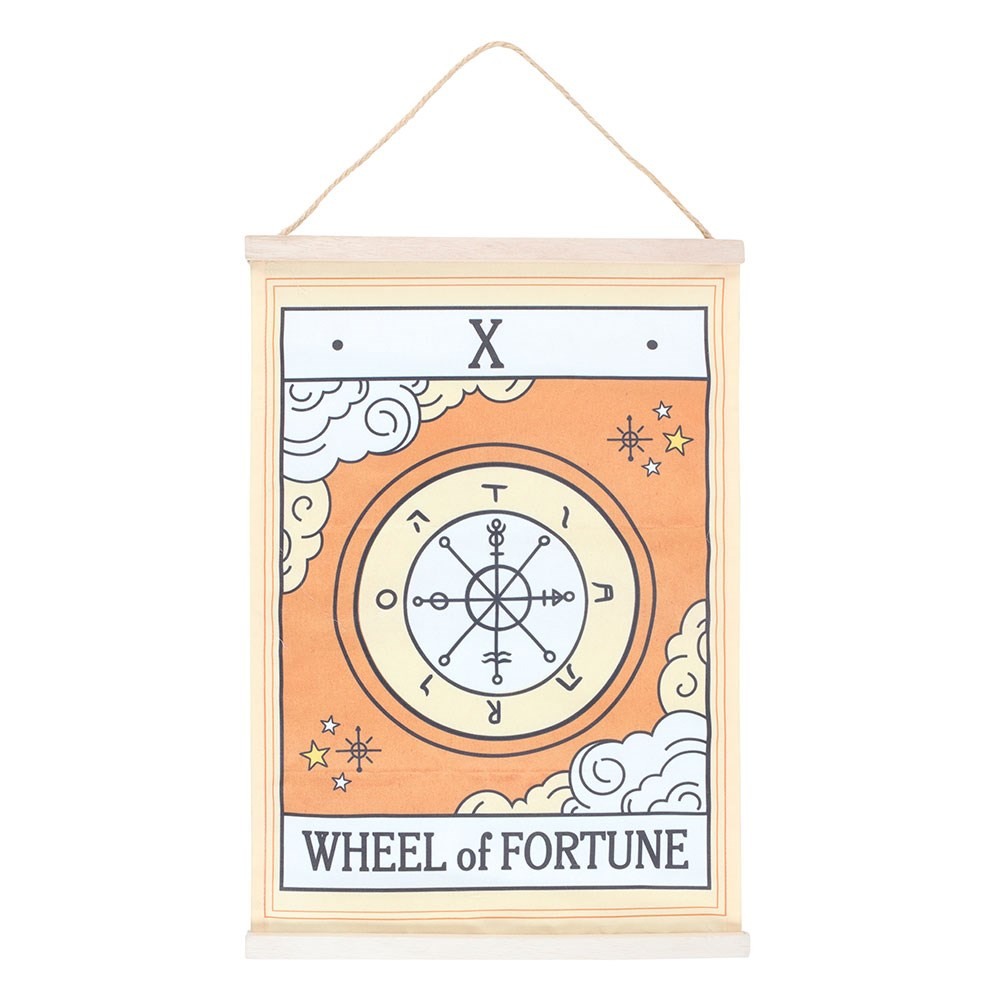 Something Different - The Wheel of Fortune Vintage Tarot Muurdecoratie - Multicolours